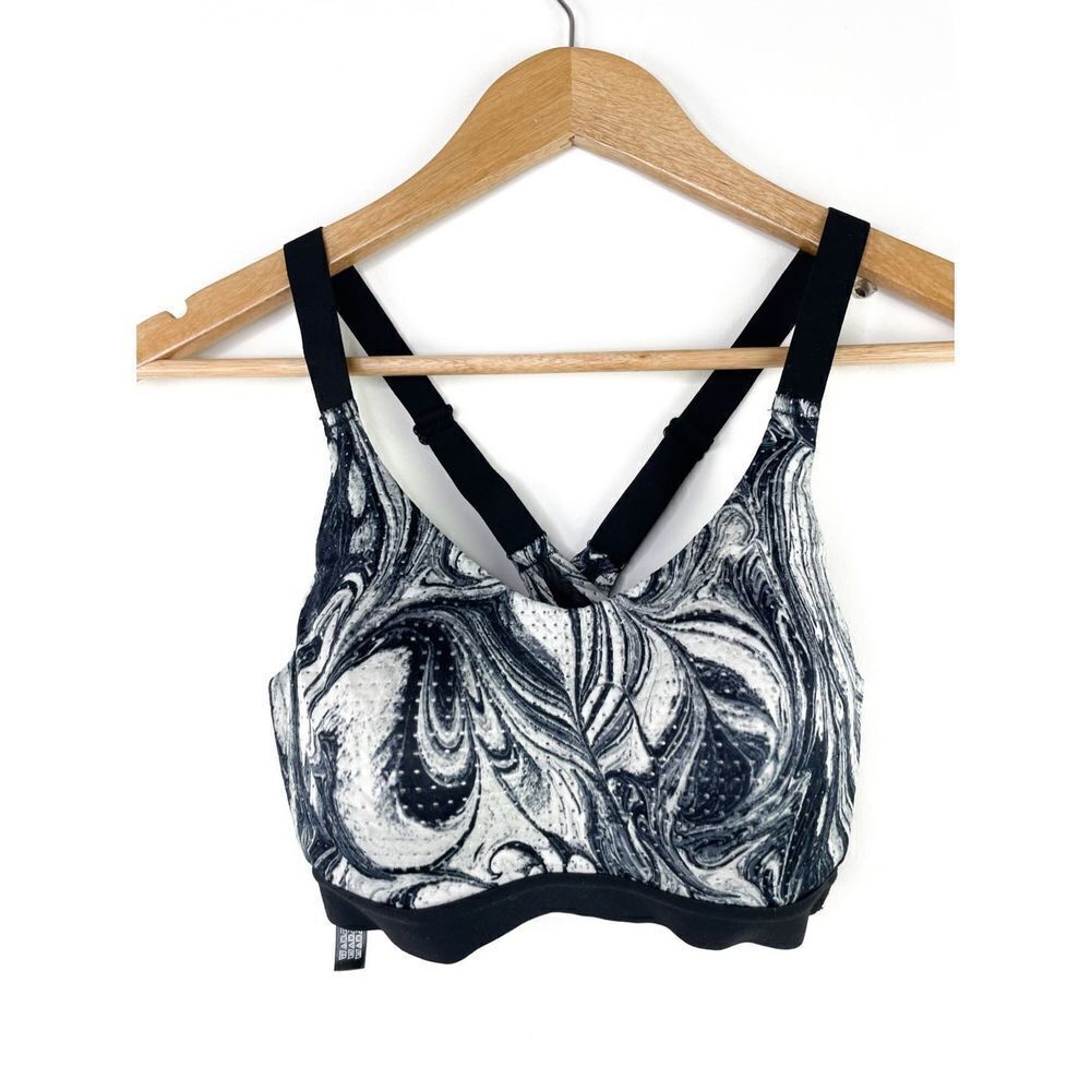 VS Sport Victoria's Secret Women 32C Lightweight Sports Bra Crossback Marbled Me